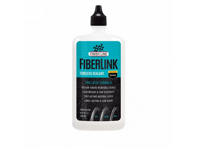 Tmel FINISH LINE FiberLink Tubeless Sealant: Pro Latex 8oz/240ml - dávkovač
