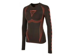 Triko Hummel HERO BASELAYER dámské Dark Shadow, Fiery Coral