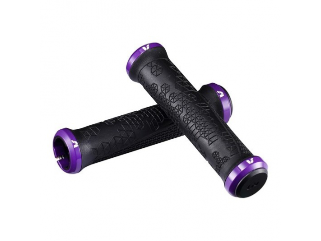 Gripy LIV Supera Double Lock-on Grip black/purple