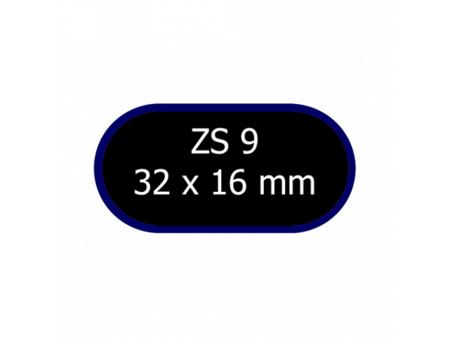 Záplata FERDUS č.9 32x16mm