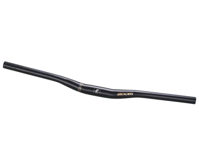 Řídítka prohnutá ZOOM Plus 15 dural 680mm, průměr 31.8, černá