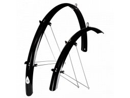 Blatníky FORCE 48 Aluflex 28" XL + V vzpěry,černé