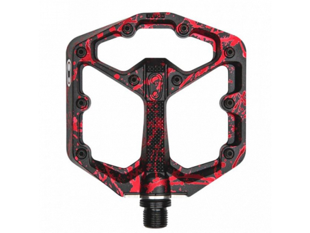 Pedály CRANKBROTHERS Stamp 7 Small Splatter Paint Red