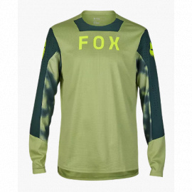 Dres Fox Racing Defend Ls Jersey Taunt Pale Green