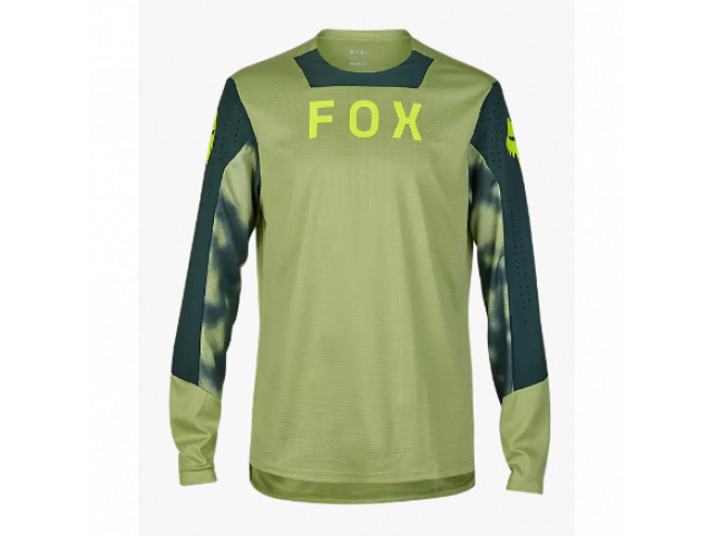 Dres Fox Racing Defend Ls Jersey Taunt Pale Green