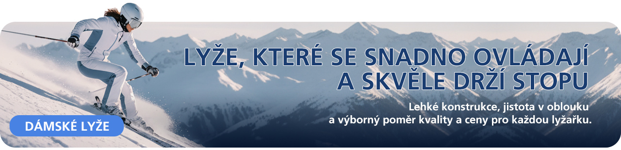 Lehké konstrukce, jistota v oblouku a výborný poměr kvality a ceny pro každou lyžařku.
