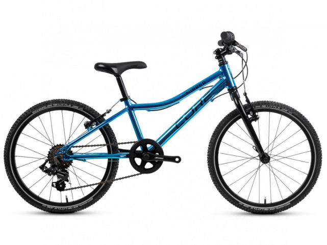 Kolo Core Al Nipper, Revo-6 20" chromovaný modrý, vidlice Al, pláště Kenda 1.50
