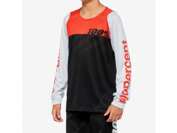 Dres 100% R-CORE Youth Black/Racer Red