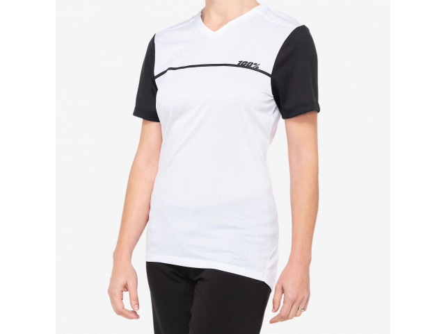 Dres 100% RIDECAMP Women's SS White/Black