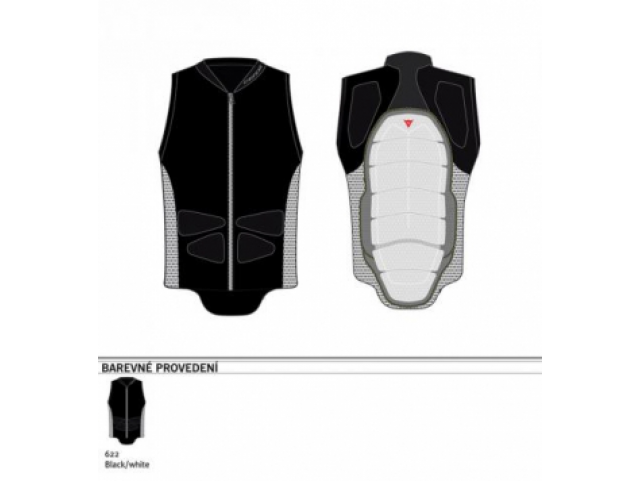 Chránič páteře Dainese ACTIVE VEST EVO černá bílá 