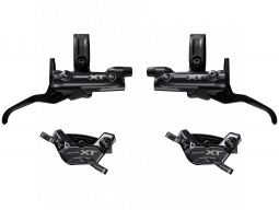 Brzda kotoučová SHIMANO XT M8220 čtyřpístková p+z komplet a adapteru (J-kit), v krabičce
