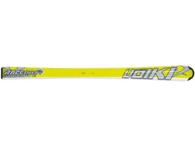 Lyže Völkl RACETIGER JR YELLOW FLAT + MARKER 4.5 EPS White/Black model 2012/13