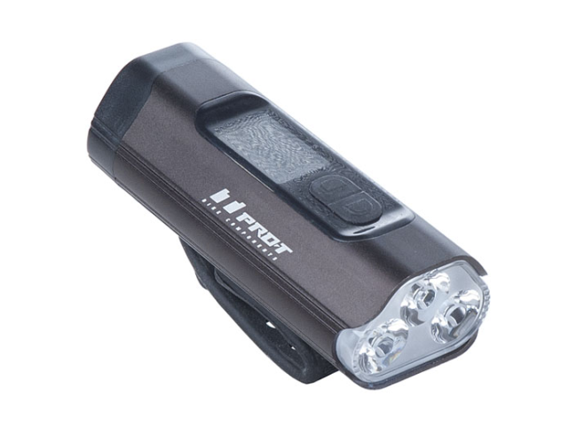 Světlo přední PRO-T Plus 1600 Lumen 3 x Super LED dioda nabíjecí přes USB 7129