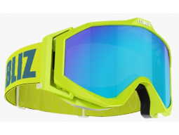 Lyžařské brýle Bliz EDGE OTG Limegreen, Brown with Blue Multi