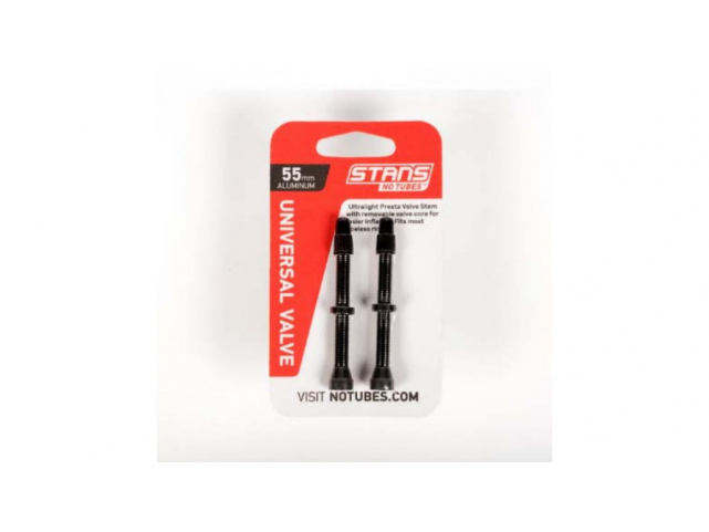 Ventilek STAN’S NOTUBES Universal Alu 55mm (2ks) černá