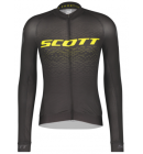Cyklistický dres SCOTT RC Pro black/sulphur yellow