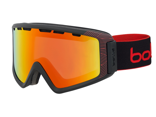 Lyžařské brýle Bollé Z5 OTG Matte Black & Red Nature Sunrise