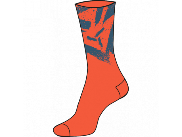 Ponožky Silvini Nereto UA1808 Orange-Blue