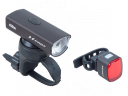 Sada světel PRO-T Plus 450 USB 450 Lumen + CUBE 100 50 Lumen 24 COB chips LED diod nabíjecí